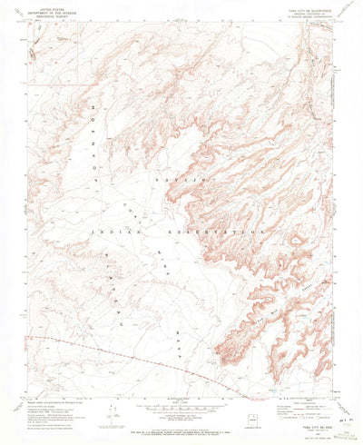 United States Geological Survey Tuba City SE, AZ (1969, 24000-Scale) digital map
