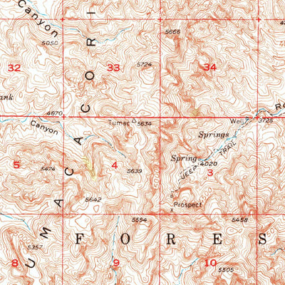 United States Geological Survey Tubac, AZ (1957, 62500-Scale) digital map