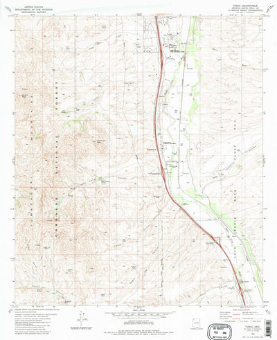 United States Geological Survey Tubac, AZ (1981, 24000-Scale) digital map