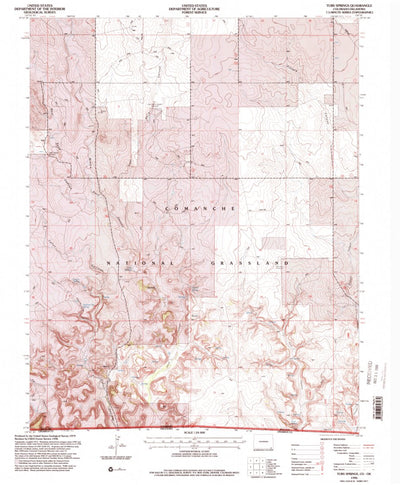 United States Geological Survey Tubs Springs, CO (1996, 24000-Scale) digital map