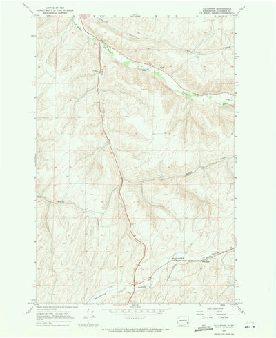 United States Geological Survey Tucannon, WA (1967, 24000-Scale) digital map