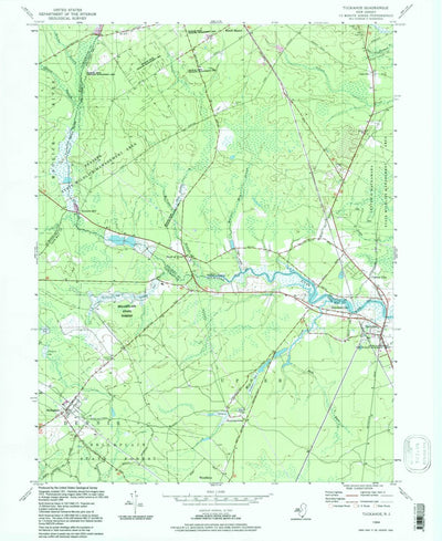 United States Geological Survey Tuckahoe, NJ (1994, 24000-Scale) digital map