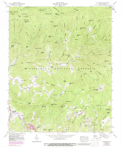 United States Geological Survey Tuckasegee, NC (1946, 24000-Scale) digital map