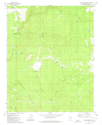 United States Geological Survey Tuckayou Spring, AZ (1980, 24000-Scale) digital map