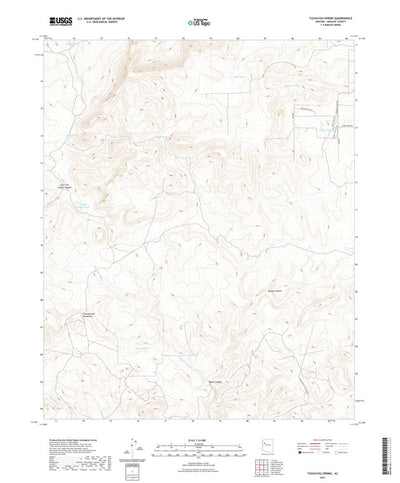 United States Geological Survey Tuckayou Spring, AZ (2021, 24000-Scale) digital map