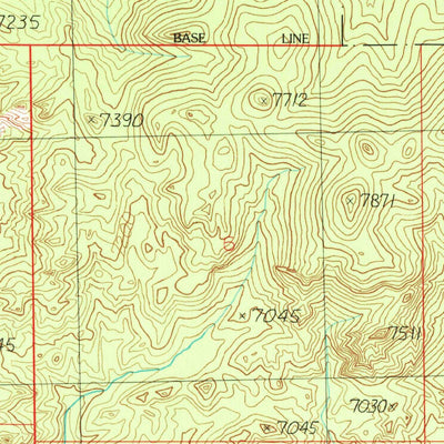United States Geological Survey Tucker Creek, MT (1989, 24000-Scale) digital map
