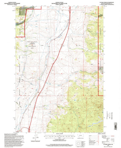United States Geological Survey Tucker Creek, MT (1996, 24000-Scale) digital map