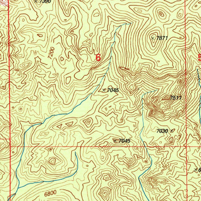 United States Geological Survey Tucker Creek, MT (1996, 24000-Scale) digital map