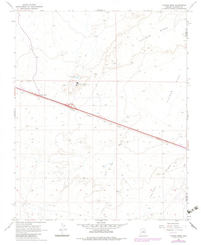 United States Geological Survey Tucker Mesa, AZ (1968, 24000-Scale) digital map