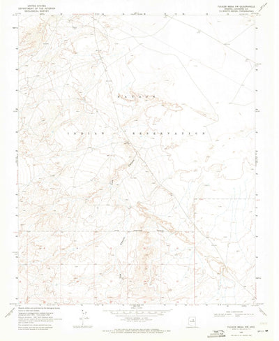United States Geological Survey Tucker Mesa NW, AZ (1968, 24000-Scale) digital map