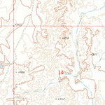 United States Geological Survey Tucker Mesa NW, AZ (1968, 24000-Scale) digital map