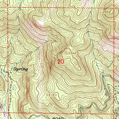 United States Geological Survey Tucker Mountain, CA (1966, 24000-Scale) digital map