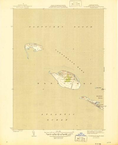 United States Geological Survey Tuckernuck Island, MA (1944, 31680-Scale) digital map