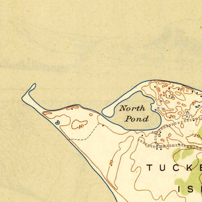 United States Geological Survey Tuckernuck Island, MA (1944, 31680-Scale) digital map