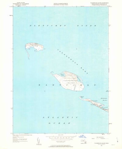 United States Geological Survey Tuckernuck Island, MA (1951, 24000-Scale) digital map