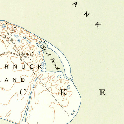United States Geological Survey Tuckernuck Island, MA (1951, 31680-Scale) digital map