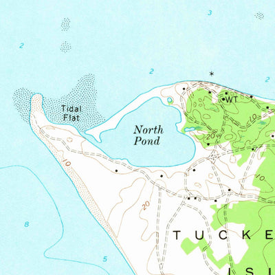 United States Geological Survey Tuckernuck Island, MA (1972, 24000-Scale) digital map