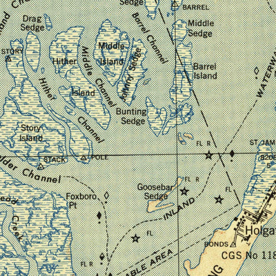 United States Geological Survey Tuckerton, NJ (1942, 62500-Scale) digital map