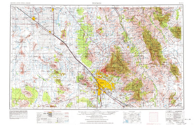 United States Geological Survey Tucson, AZ (1956, 250000-Scale) digital map