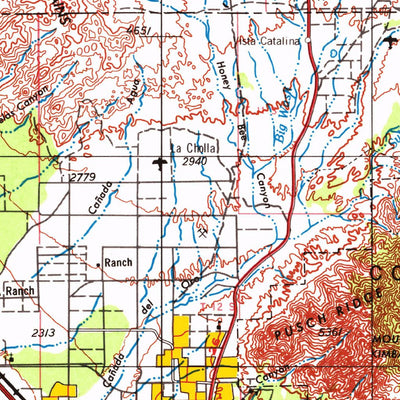 United States Geological Survey Tucson, AZ (1956, 250000-Scale) digital map