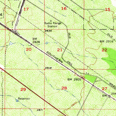 United States Geological Survey Tucson, AZ (1957, 62500-Scale) digital map
