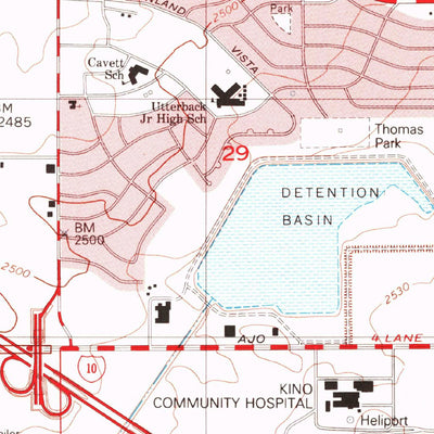 United States Geological Survey Tucson, AZ (1983, 24000-Scale) digital map