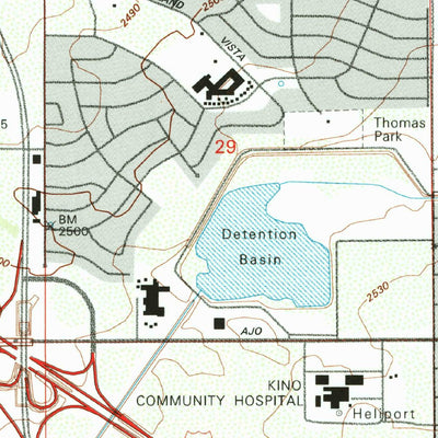 United States Geological Survey Tucson, AZ (1992, 24000-Scale) digital map
