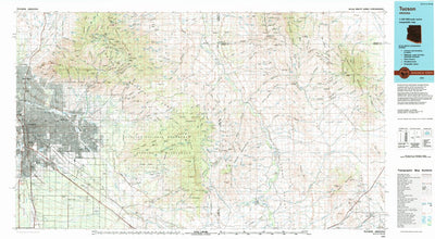 United States Geological Survey Tucson, AZ (1994, 100000-Scale) digital map