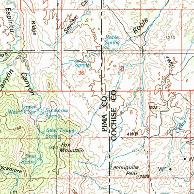United States Geological Survey Tucson, AZ (1994, 100000-Scale) digital map