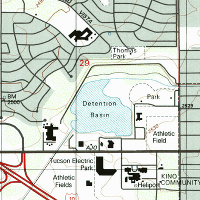 United States Geological Survey Tucson, AZ (1996, 24000-Scale) digital map