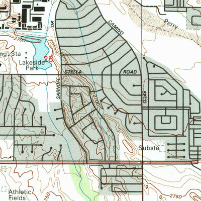 United States Geological Survey Tucson East, AZ (1992, 24000-Scale) digital map
