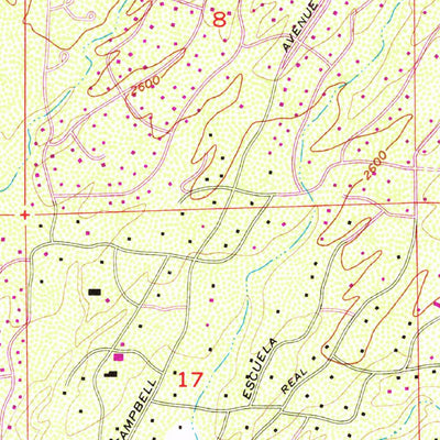 United States Geological Survey Tucson North, AZ (1957, 24000-Scale) digital map