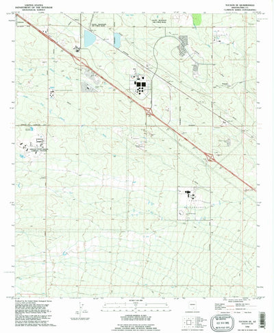 United States Geological Survey Tucson SE, AZ (1992, 24000-Scale) digital map