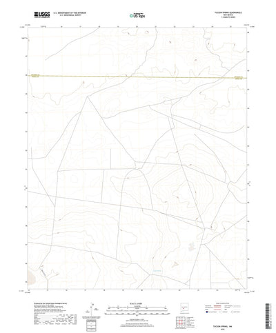 United States Geological Survey Tucson Spring, NM (2020, 24000-Scale) digital map