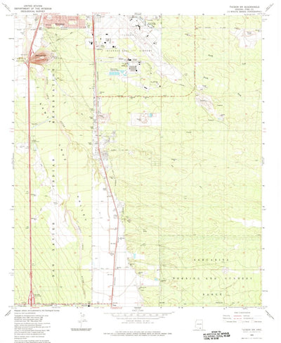 United States Geological Survey Tucson SW, AZ (1983, 24000-Scale) digital map