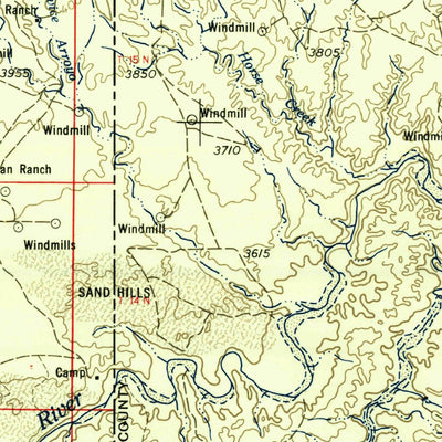 United States Geological Survey Tucumcari, NM-TX (1958, 250000-Scale) digital map