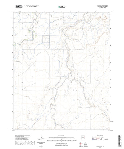 United States Geological Survey Tucumcari SE, NM (2023, 24000-Scale) digital map