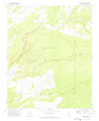 United States Geological Survey Tudecoz Spring, AZ (1971, 24000-Scale) digital map