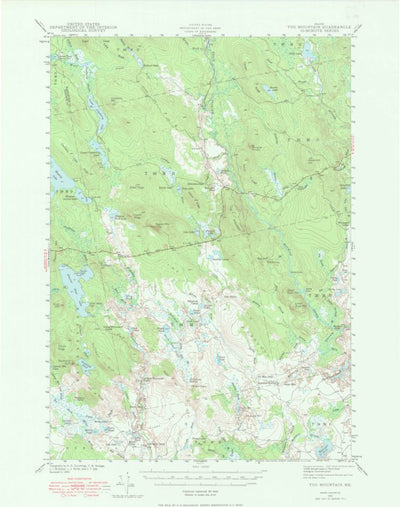 United States Geological Survey Tug Mountain, ME (1941, 62500-Scale) digital map