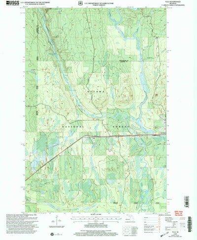 United States Geological Survey Tula, MI (1999, 24000-Scale) digital map