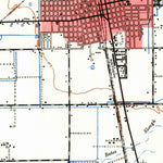 United States Geological Survey Tulare, CA (1942, 62500-Scale) digital map
