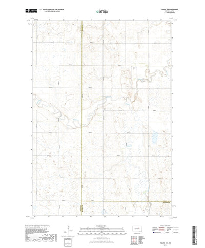 United States Geological Survey Tulare NW, SD (2017, 24000-Scale) digital map