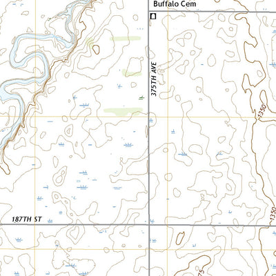 United States Geological Survey Tulare NW, SD (2021, 24000-Scale) digital map