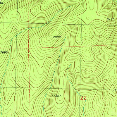 United States Geological Survey Tularosa Canyon, NM (1981, 24000-Scale) digital map