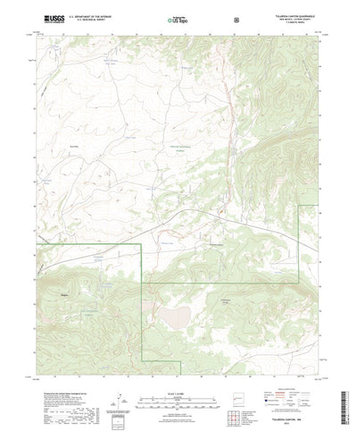 United States Geological Survey Tularosa Canyon, NM (2023, 24000-Scale) digital map