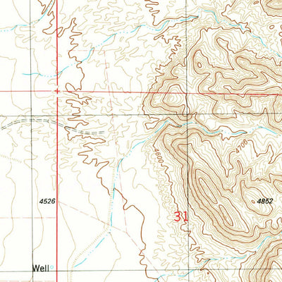 United States Geological Survey Tularosa NE, NM (1982, 24000-Scale) digital map