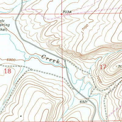 United States Geological Survey Tule Butte, WY (1958, 24000-Scale) digital map