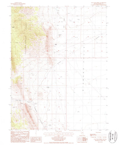 United States Geological Survey Tule Dam Spring, NV (1986, 24000-Scale) digital map