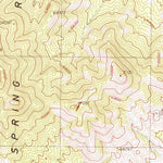 United States Geological Survey Tule Dam Spring, NV (1986, 24000-Scale) digital map
