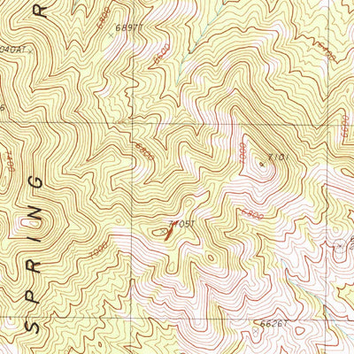 United States Geological Survey Tule Dam Spring, NV (1986, 24000-Scale) digital map
